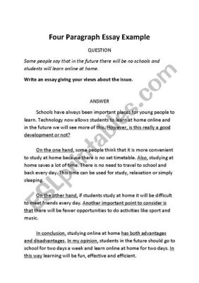 can a essay be 4 paragraphs in length? exploring the possibilities and limitations of structuring an essay with a four-paragraph format.